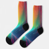 Rainbow Tropfen Trip Socken (Linkes Detail)