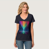 Rainbow Tropfen Trip T-Shirt (Vorderseite Vollansicht)