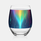 Rainbow Tropfen Trip Weinglas Ohne Stiel (Vorderseite)