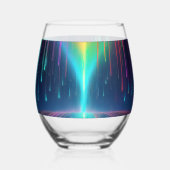 Rainbow Tropfen Trip Weinglas Ohne Stiel (Rückseite)