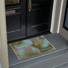 Rainbow Tropical Blätter Custom Door Mat Fußmatte