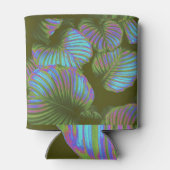 Rainbow Tropical Blätter Dosenkühler (Rückseite)