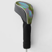 Rainbow Tropical Blätter Golf Head Cover Headcover (angewinkelt)