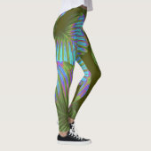 Rainbow Tropical Blätter Leggings (Rechts)