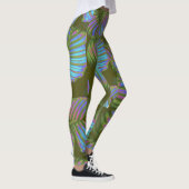 Rainbow Tropical Blätter Leggings (Rechts)