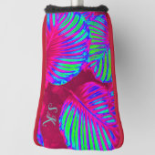 Rainbow Tropical Blätter Putter Cover Golf Headcover (Rotieren 90)