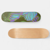 Rainbow Tropical Blätter Skateboard (Horizontal)