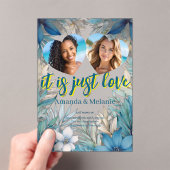 Rainbow & Tropical Wedding Einladung (Insitu (Handheld))