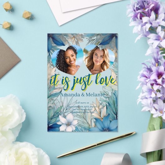 Rainbow & Tropical Wedding Einladung (In Situ (Hochzeit))