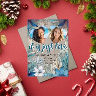 Rainbow & Tropical Wedding Invitation Acryleinladungen