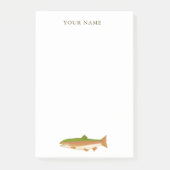 Rainbow Trout Art Fisherman Post-it Klebezettel (Vorderseite)