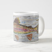 Rainbow Trout Collage Coffee Tasse von C.E.Weiß (Vorderseite Rechts)