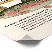 Rainbow Trout – English Art Print Poster (Ecke)