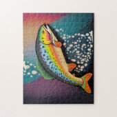Rainbow Trout Fish Jigsaw Puzzle Spiele für Kinder (Vertikal)