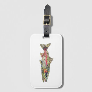Rainbow Trout Fish Luggage Tag Gepäckanhänger