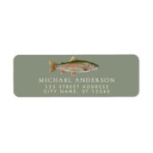 Rainbow Trout - Fly Fisherm Return Address Label   (Vorne)