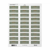 Rainbow Trout - Fly Fisherm Return Address Label   (Vorne)
