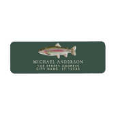 Rainbow Trout - Fly Fisherm Return Address Label   (Vorne)