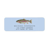 Rainbow Trout - Fly Fisherm Return Address Label   (Vorne)