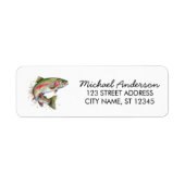 Rainbow Trout - Fly Fisherm Return Address Label   (Vorne)