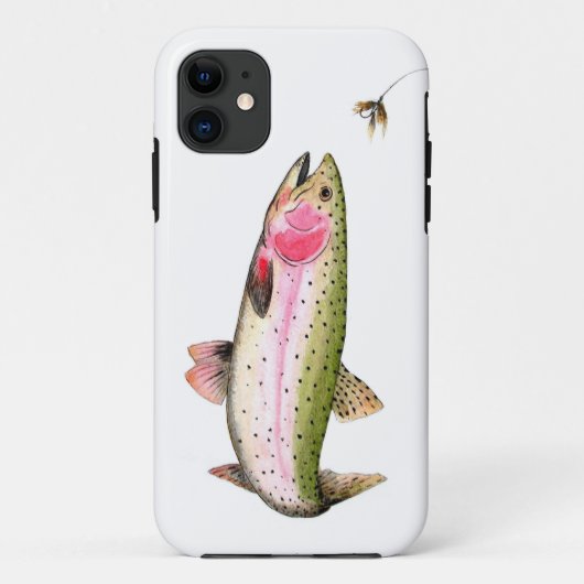 Rainbow Trout Fly Fishing Case-Mate iPhone Hülle (Rückseite)