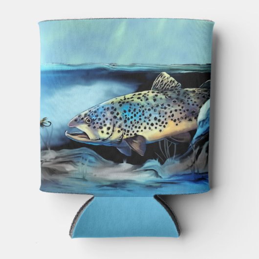 Rainbow Trout Fly Fishing Dosenkühler (Vorderseite)