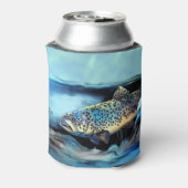 Rainbow Trout Fly Fishing Dosenkühler (Kanne Rückseite)