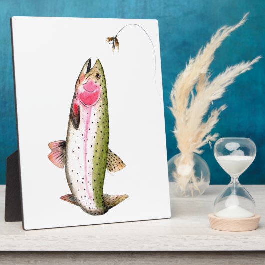 Rainbow Trout Fly Fishing Fotoplatte (Seite)