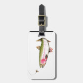 Rainbow Trout Fly Fishing Gepäckanhänger (Vorderseite vertikal)