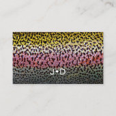 Rainbow Trout Fly Fishing Instructor Outdoor Guide Visitenkarte (Vorderseite)