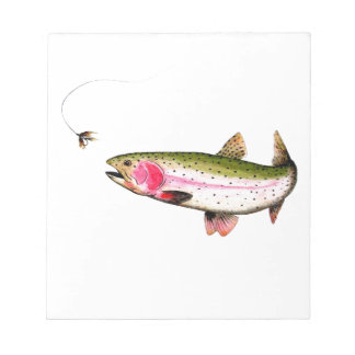 Rainbow Trout Fly Fishing Notizblock