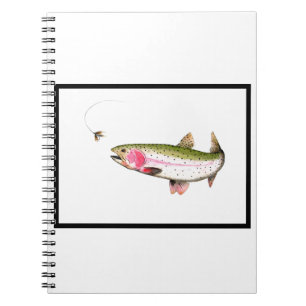 Rainbow Trout Fly Fishing Notizblock