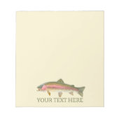 Rainbow Trout Fly Fishing Notizblock (Vorderseite)