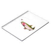 Rainbow Trout Fly Fishing Notizblock (Linke Seite)