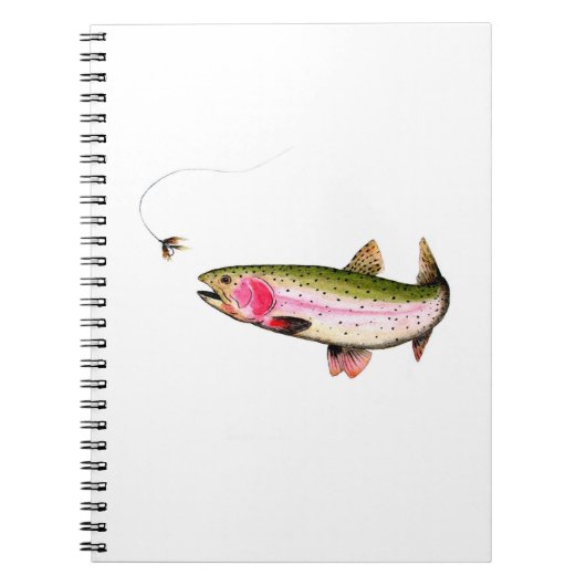 Rainbow Trout Fly Fishing Notizblock (Vorderseite)