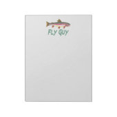 Rainbow Trout Fly FIshing Notizblock (Rotiert)