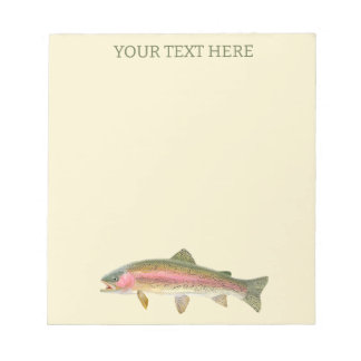 Rainbow Trout Fly Fishing Notizblock