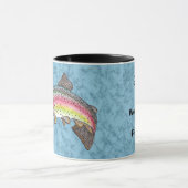 Rainbow Trout Fly Fishing Tasse (Zentrum)