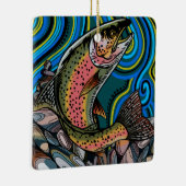 Rainbow Trout Keramik Ornament (Rechts)