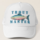 Rainbow Trout Master Trucker Hat Truckerkappe (Vorderseite)