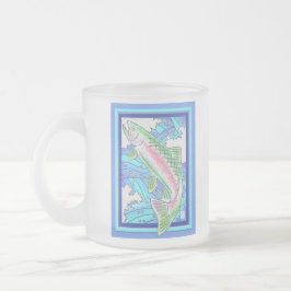 Rainbow Trout Mattiert Glass Tasse