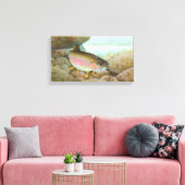 Rainbow Trout Painting Leinwanddruck (Insitu (Wohnzimmer))