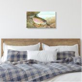 Rainbow Trout Painting Leinwanddruck (Insitu (Schlafzimmer))