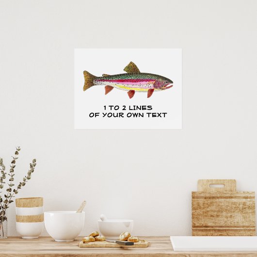 Rainbow Trout Painting Poster (Küche)