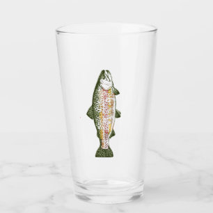 Rainbow Trout Pint Glass Glas