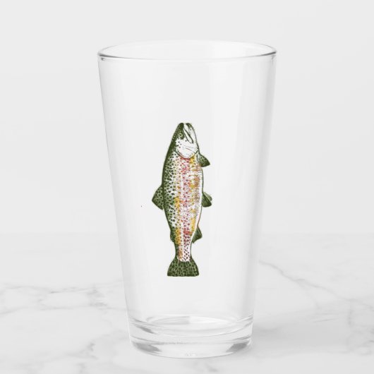 Rainbow Trout Pint Glass Glas (Vorderseite)