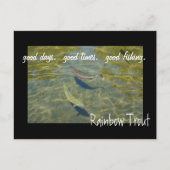 Rainbow Trout Postkarten Gute Tage Fischen (Vorderseite)