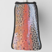 Rainbow Trout Skin Abstrakter Pattern Putter Golf Headcover (Rotieren 90)