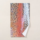 Rainbow Trout Skin Abstraktes Patternhandtuch Badhandtuch Set (Handtuch)