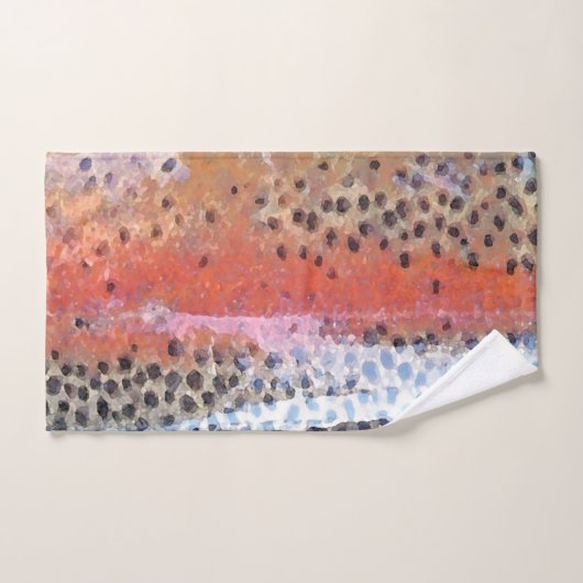 Rainbow Trout Skin Abstraktes Patternhandtuch Badhandtuch Set (Handtuch)